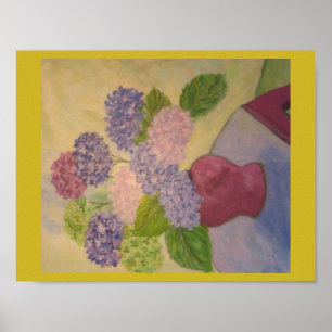Póster Hydrangeas Whimsical