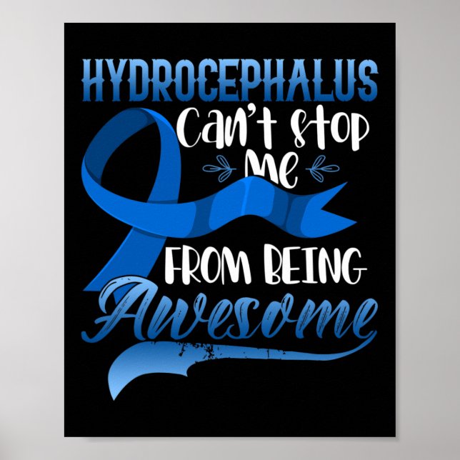 Póster Hydrocephalus Awareness Hydrocephalus Warrior Gif (Frente)