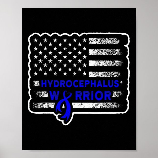 Póster Hydrocephalus Survivor Hardwork US Awareness Warri (Frente)