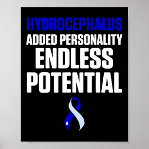 Póster Hydrocephalus Survivor Personalidad Awareness Warr