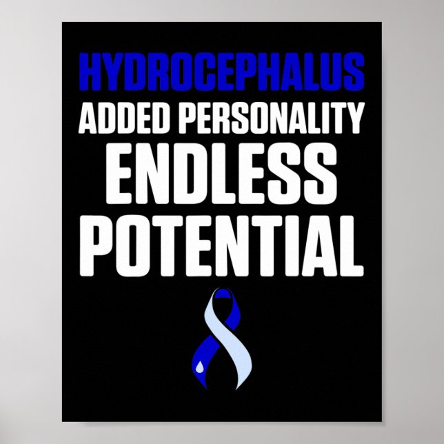 Póster Hydrocephalus Survivor Personalidad Awareness Warr (Frente)