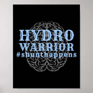 Póster Hydrocephalus Walk Hydro Warrior Shunt Happens