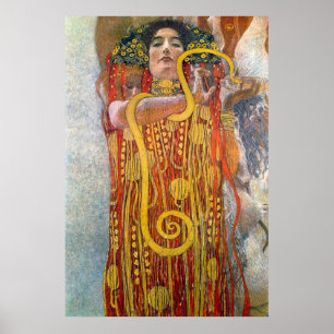 Póster Hygeia de Gustavo Klimt