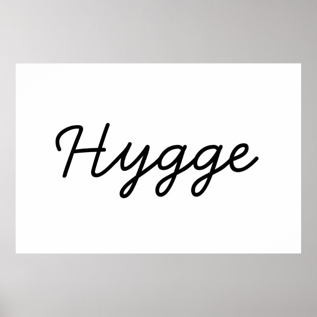 Póster Hygge Black Elegant (Frente)