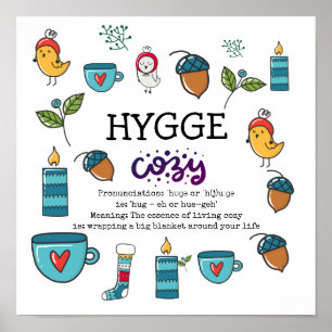 Póster HYGGE - El Personalizado de significación y pronun