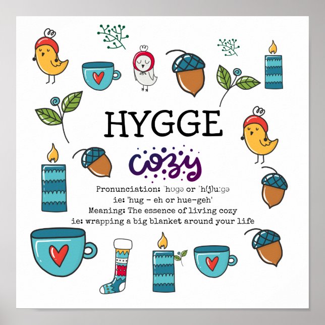 Póster HYGGE - El Personalizado de significación y pronun (Frente)