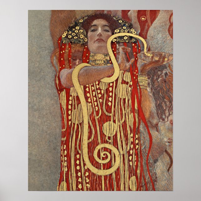 Póster Hygieia de Gustav Klimt (Frente)