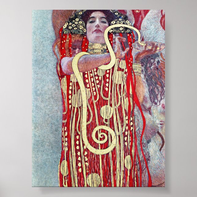 Póster Hygieia por Gustav Klimt (Frente)