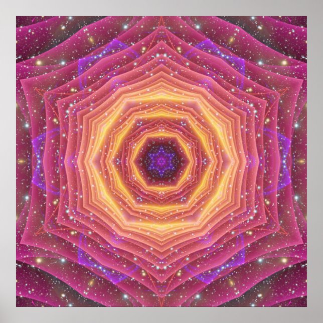 Póster Hyper Gate Mandala (Frente)
