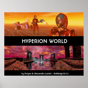 Póster HYPERION MUNDO CIENCIA FICCIÓN Scifi