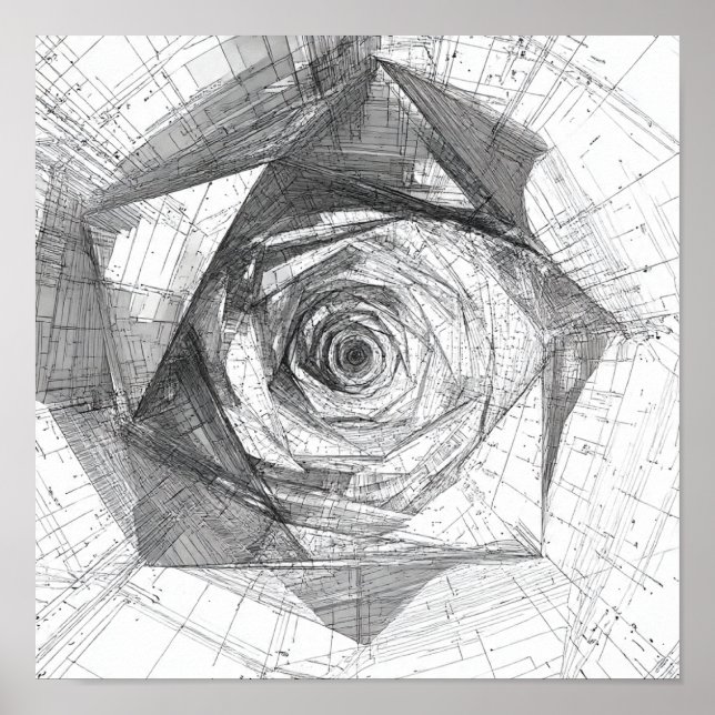Póster Hyperspace Travel Art: Icosahedron  (Frente)