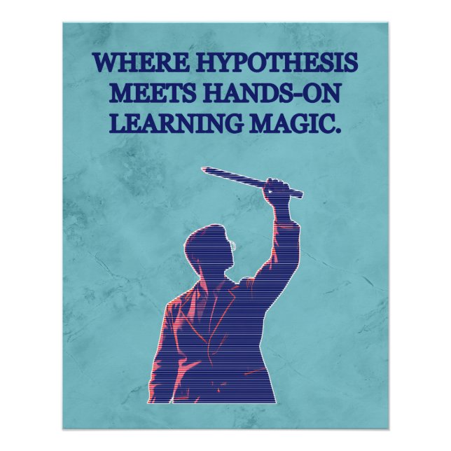 Póster Hypothesis Meets Hands-On Learning Science Magic (Anverso)