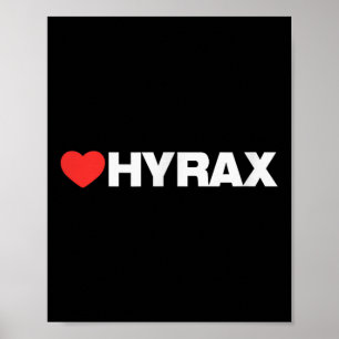 Póster Hyrax del corazón - Estilo Minimalista limpio - Tu