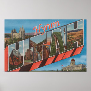 Póster Hyrum, UtahEscenas de letras grandesHyrum, UT