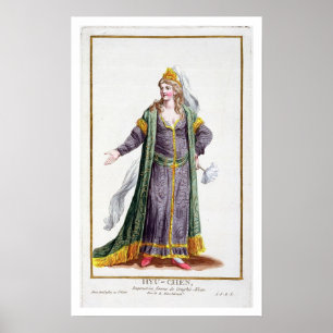 Póster Hyu-Chen, esposa de Genghis Khan, de 'Receuil des