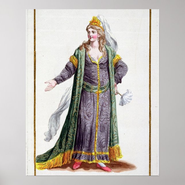 Póster Hyu-Chen, esposa de Genghis Khan, de 'Receuil des (Frente)