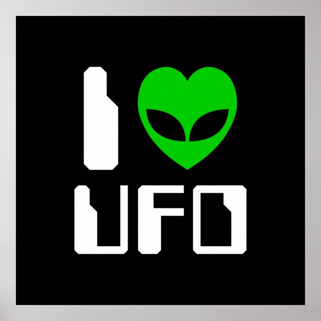 Póster I Alien Heart UFO (Frente)