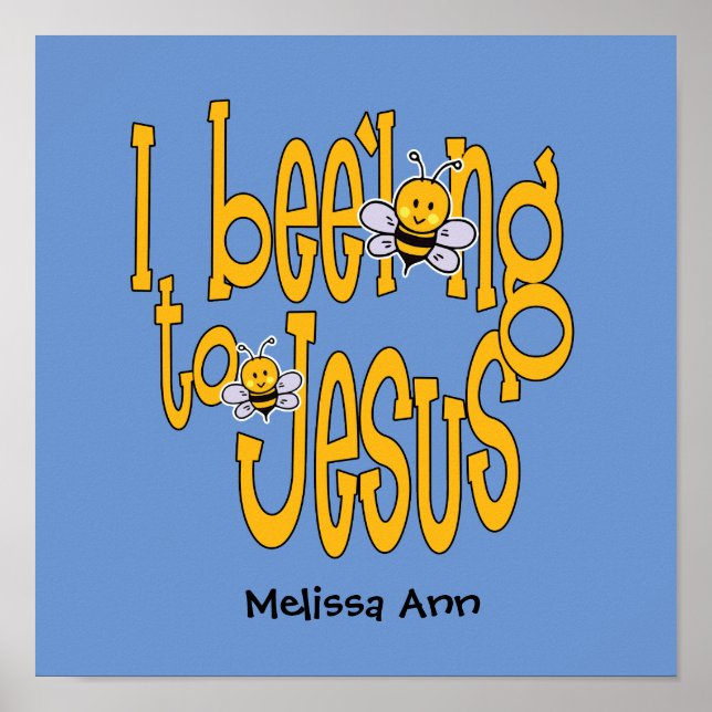 Póster I Bee'long to Jesus Blue (Frente)