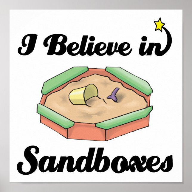 Póster i believe in sandboxes (Frente)
