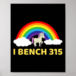 Póster I Bench 315 Bench Press 315 Lb Club Bodybuilding S