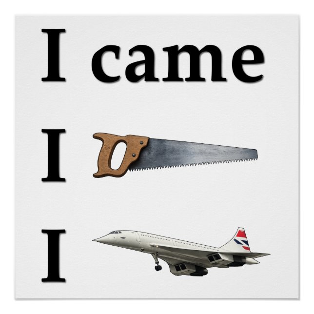 Póster I Came, I Saw, I… (Anverso)