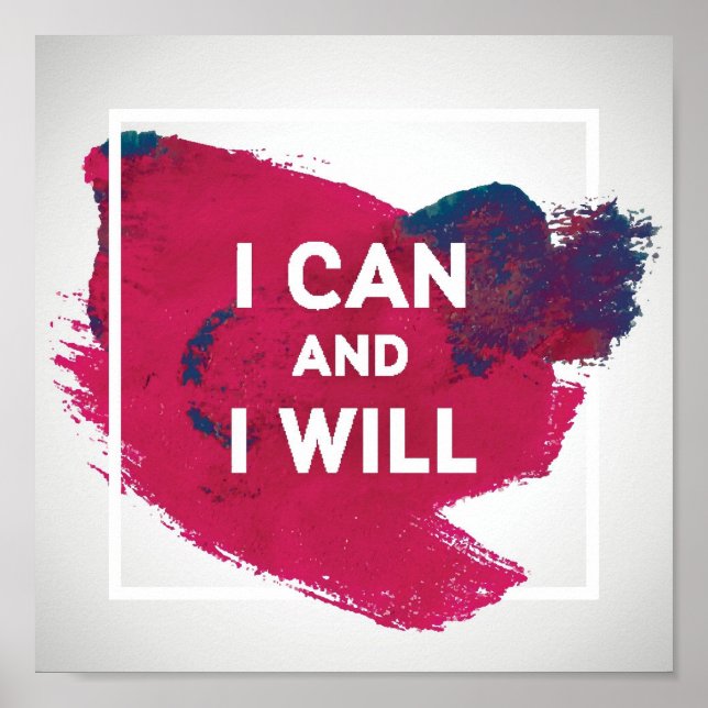 Póster I Can and I Will (Frente)