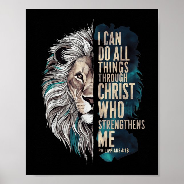Póster I Can Do All Things Through Christ  (Frente)