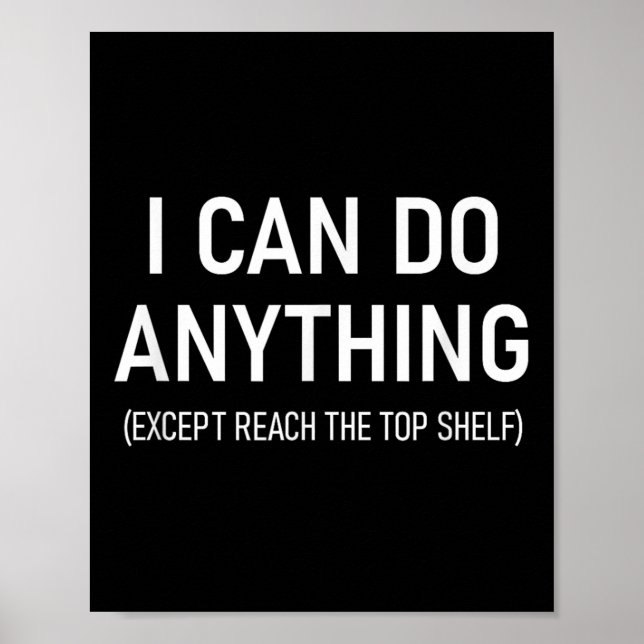 Póster I Can Do Anything Except Reach The Top Shelf, Funn (Frente)