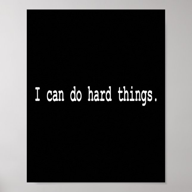 Póster I Can Do Hard Things  (Frente)