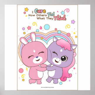 Póster I care how others feel wall art