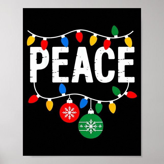 Póster I Come In Peace Matching Family Christmas Couple  (Frente)