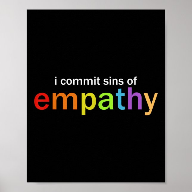 Póster I Commit Sins Of Empathy  (Frente)