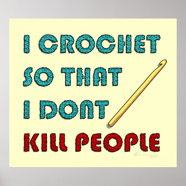 Póster I Crochet, imprimir (Frente)