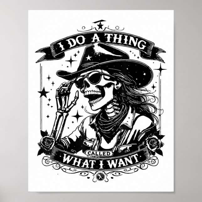 Póster I Do A Thing Called What I Want  (Frente)