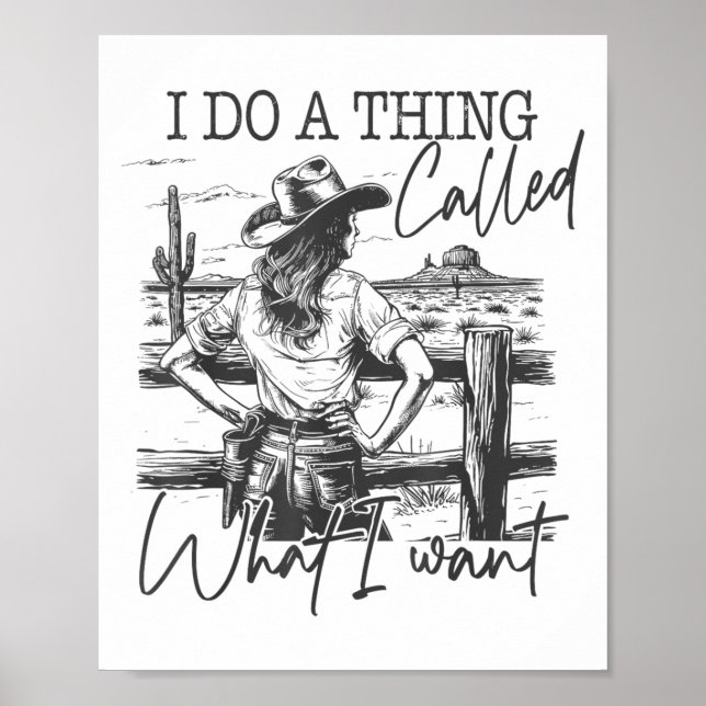 Póster I Do A Thing Called What I Want  (Frente)