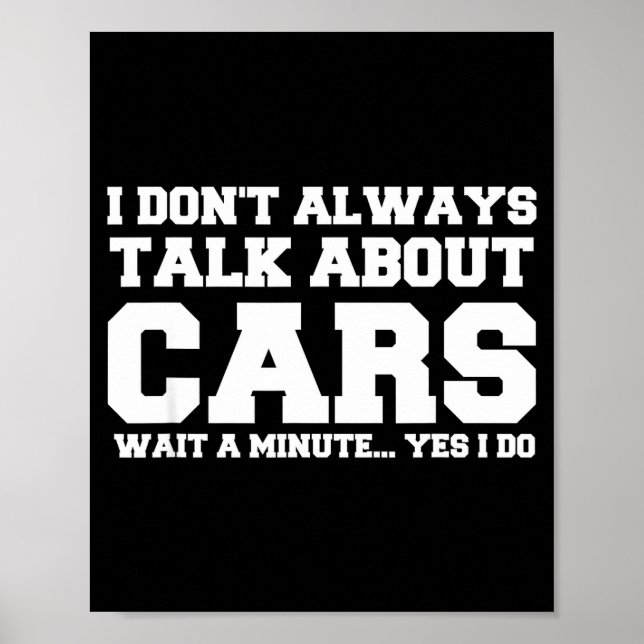 Póster I Don't Always Talk About ... Car Detailing &amp;  (Frente)