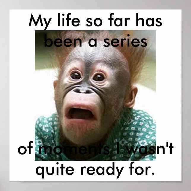 Póster I don't think I'm ready for life (Frente)