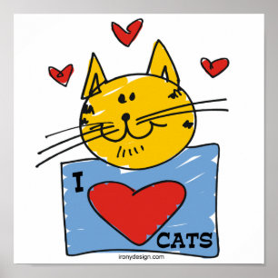 Póster I gatos del corazón