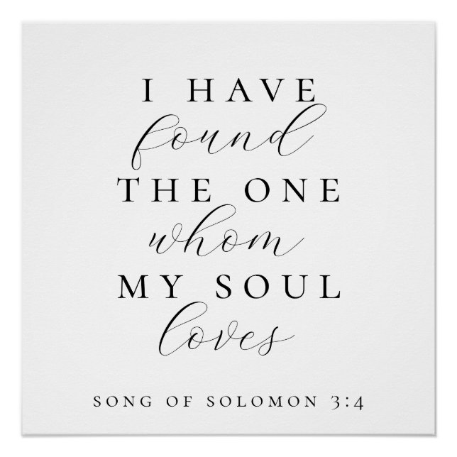 Póster I Have Found The One Quote Wedding Backdrop Banner (Anverso)