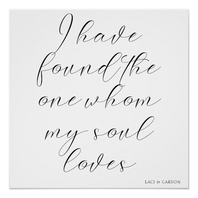 Póster "I Have Found The One" Wedding Backdrop Banner  (Anverso)