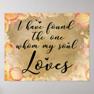 Póster I have found the one whom my soul loves