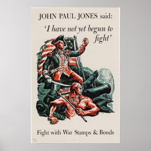 Póster I Have Not Yet Begun to Fight! (Frente)