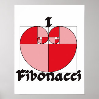 Póster I heart Fibonacci