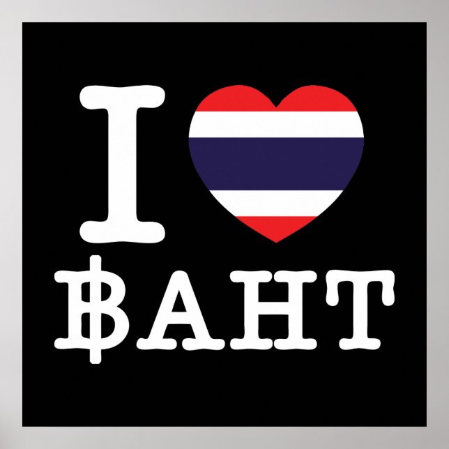 Póster I Heart (Love) Baht (Frente)