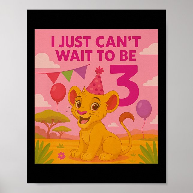 Póster I Just Can't Wait To Be 3 Premium  (Frente)