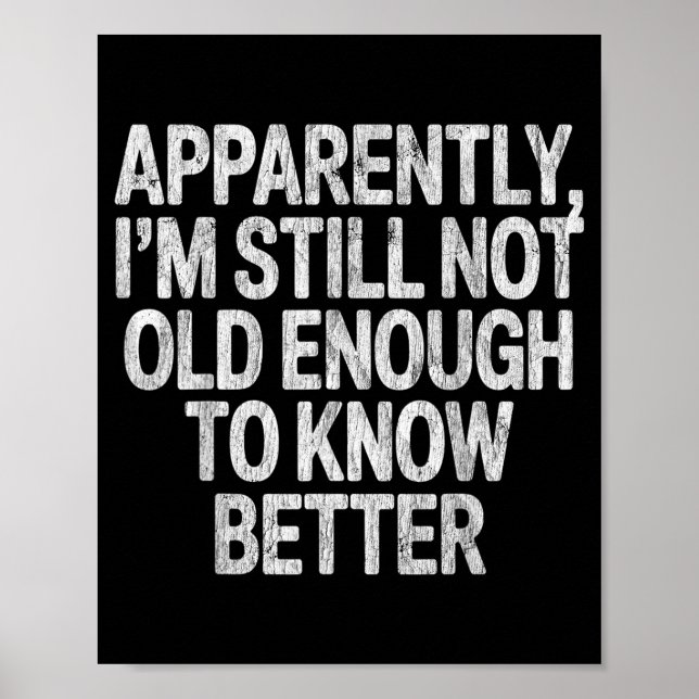 Póster I Like My Husband A Little Bit Younger Saying Sarc (Frente)