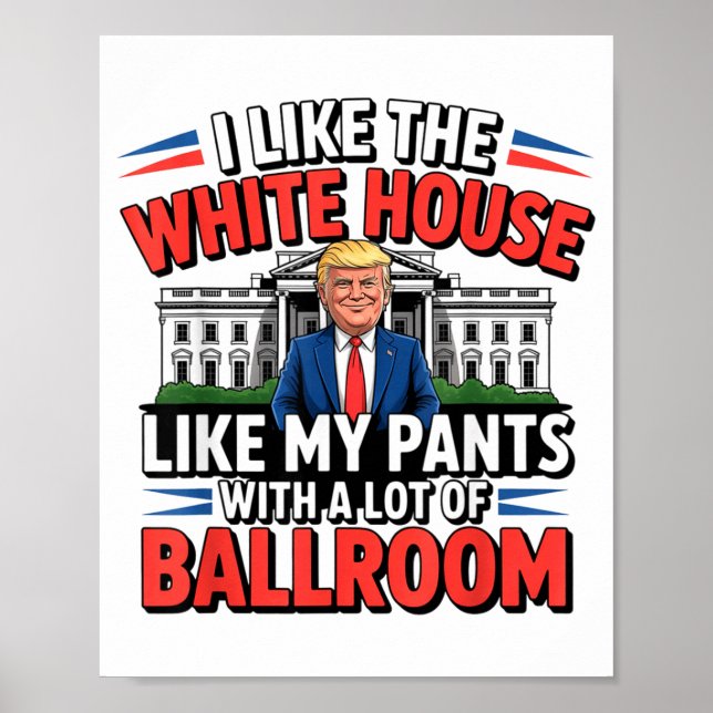 Póster I Like The White House Like My Pants With A Lot Of (Frente)
