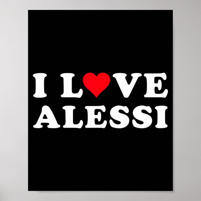 Póster I Love Alessi Matching Girlfriend &amp; Boyfriend  (Frente)