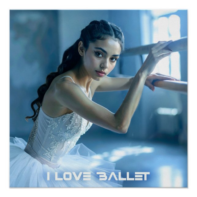 PÓSTER I LOVE BALLET - BALLET & DANCE (Anverso)