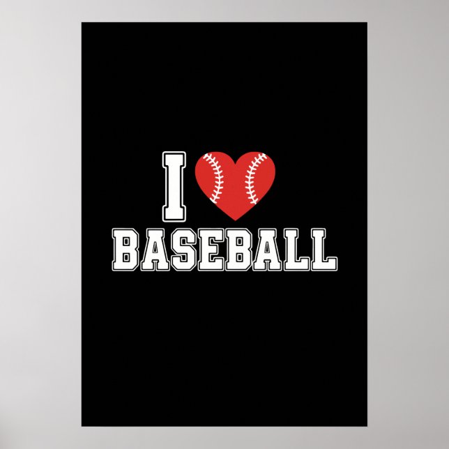 Póster I Love Baseball (Frente)